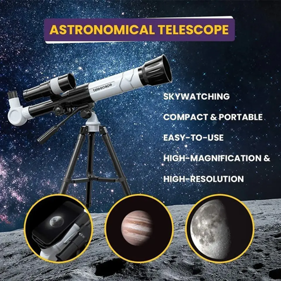 Telescopio Astronómico Infantil  Imagen Trípode Niños 1001 2