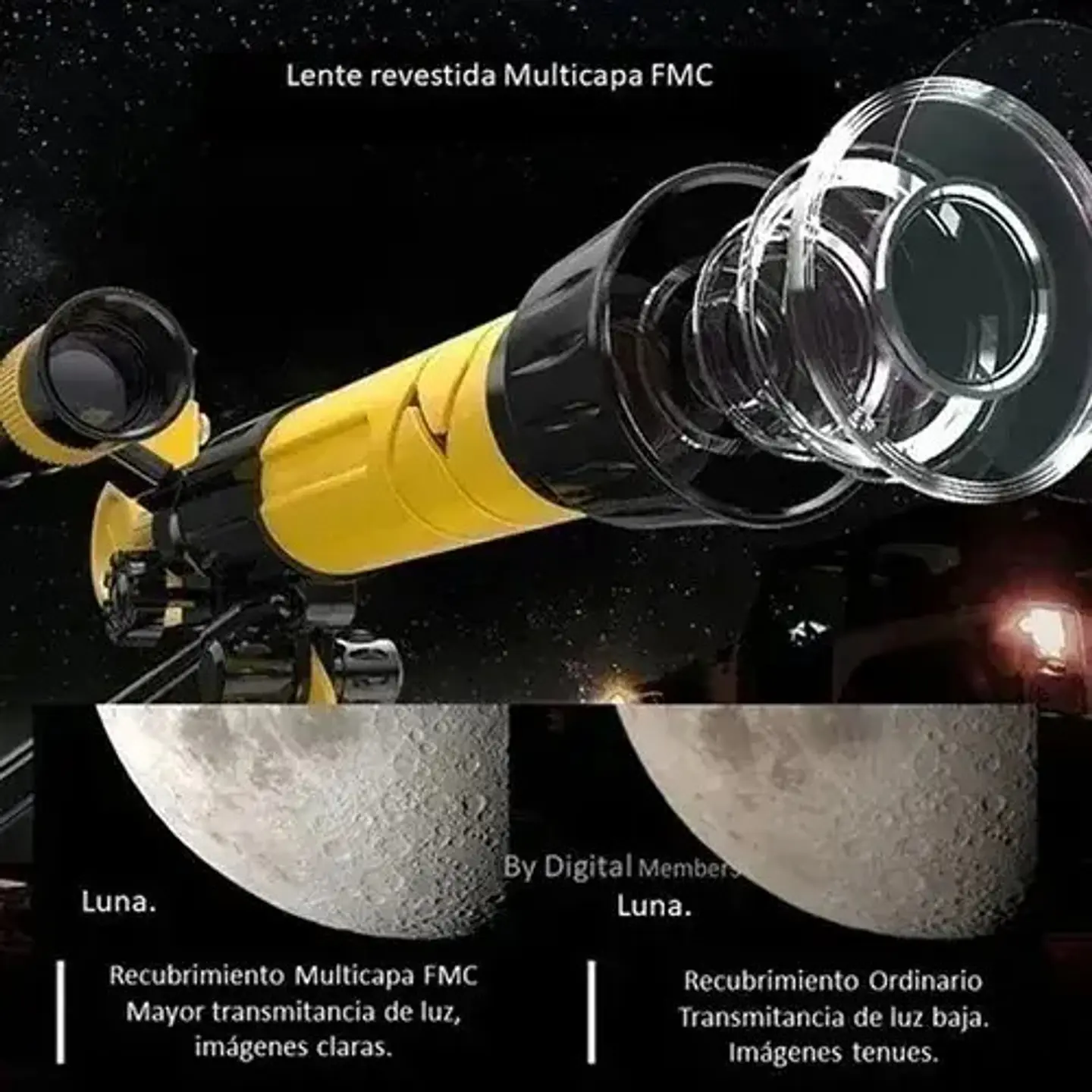 Telescopio Astronómico Infantil  Imagen Trípode Niños 1001 10