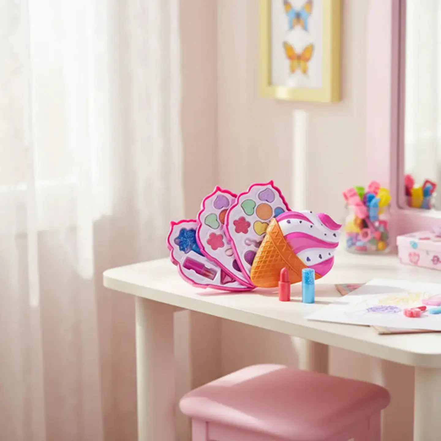 Set Belleza Estuche Maquillaje Princesa Muñeca Neceser Niñas 2