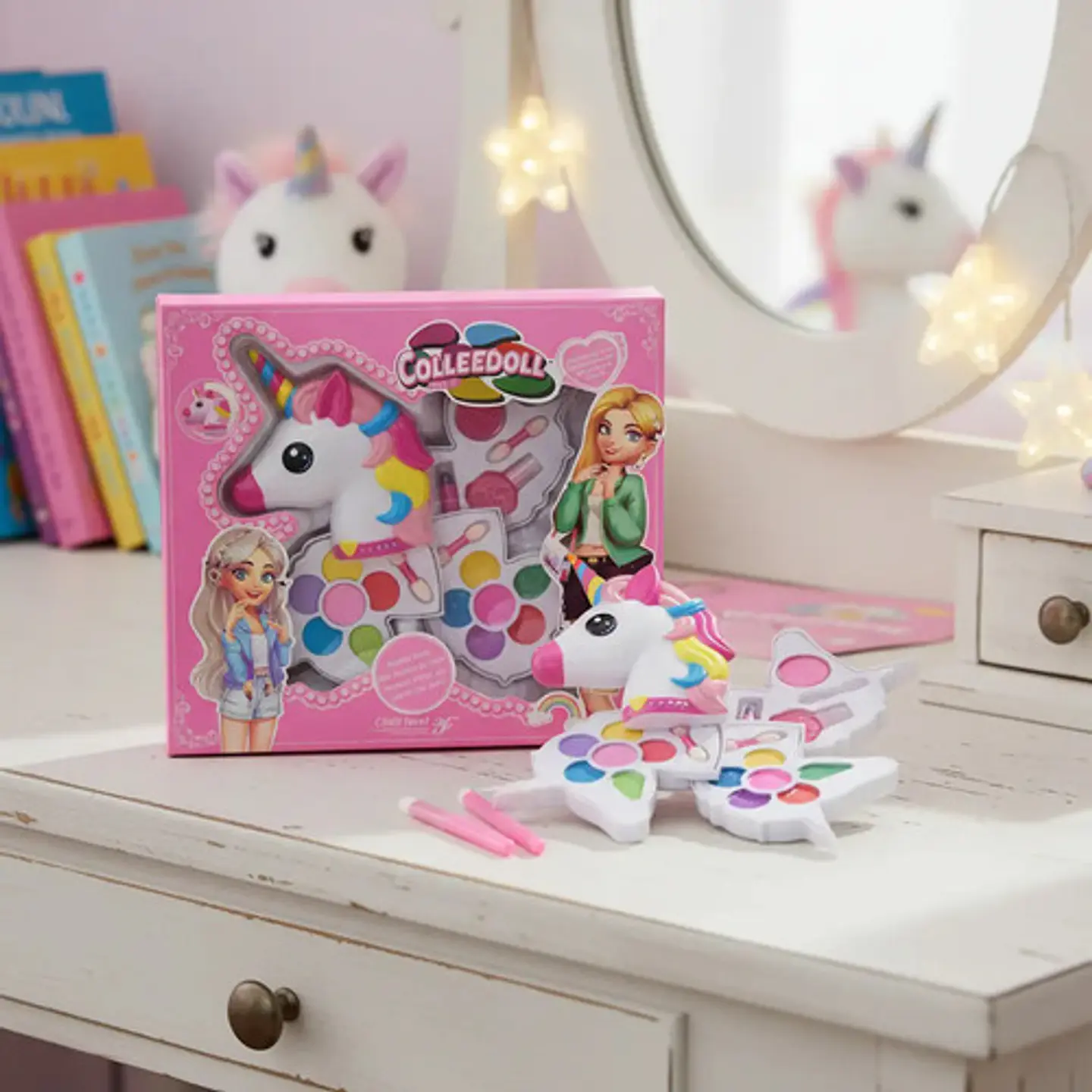 Set Belleza Estuche Maquillaje Princesa Muñeca Neceser Niñas 5