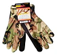Guantes De Trabajo Estilo Militar Protección Camuflado 3871 Verde Oscuro 10 Verde Musgo - Miniatura 2