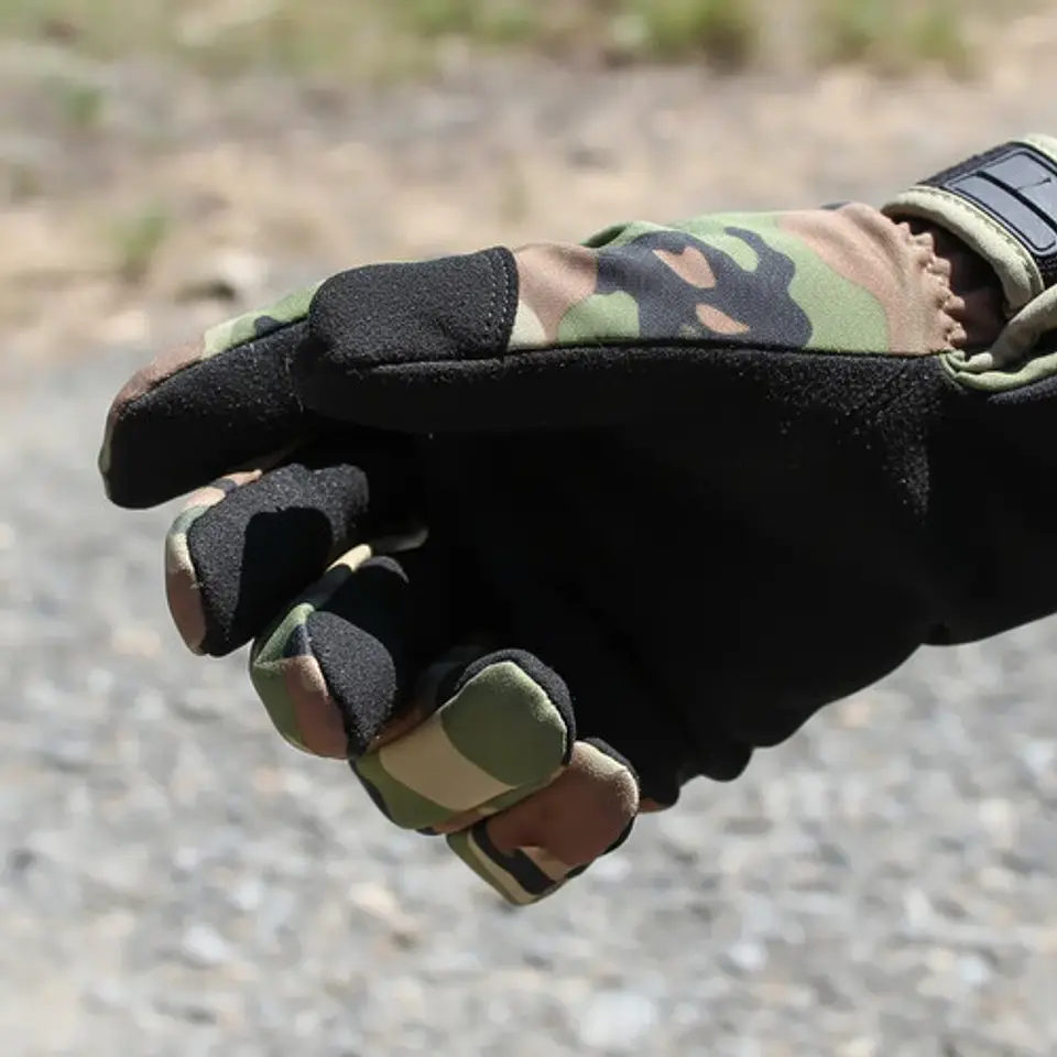 Guantes De Trabajo Estilo Militar Protección Camuflado 3871 Verde Oscuro 10 Verde Musgo 6