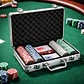 Poker Lujo Maletín Casino 200 Fichas Numerada Holografica  - Miniatura 1