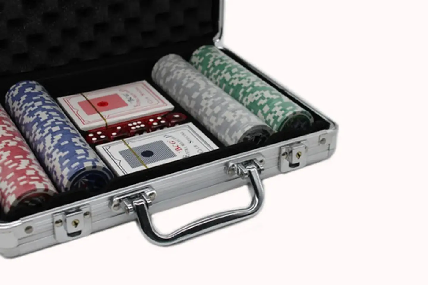 Poker Lujo Maletín Casino 200 Fichas Numerada Holografica  3
