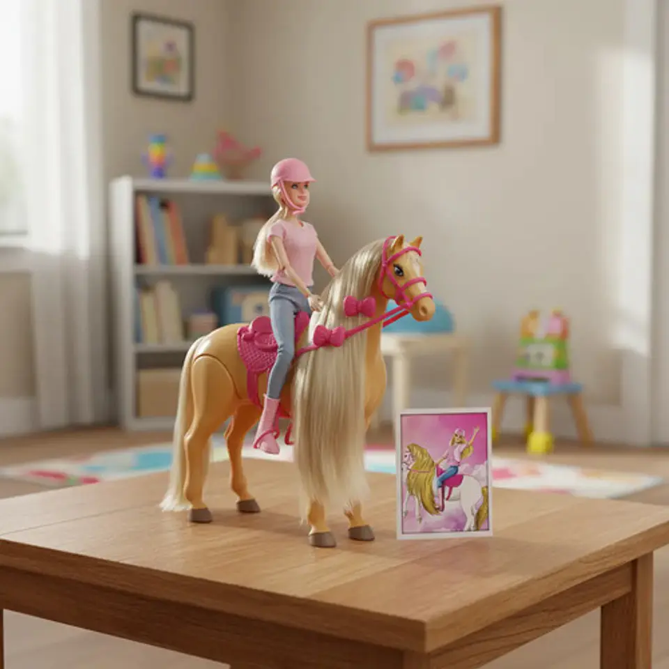 Muñeca Princesa Con Caballo Que Camina Sonidos Equestrian 6