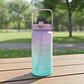 Termo Botella De Agua Motivacional Con Pitillo 2 Litros - Miniatura 1