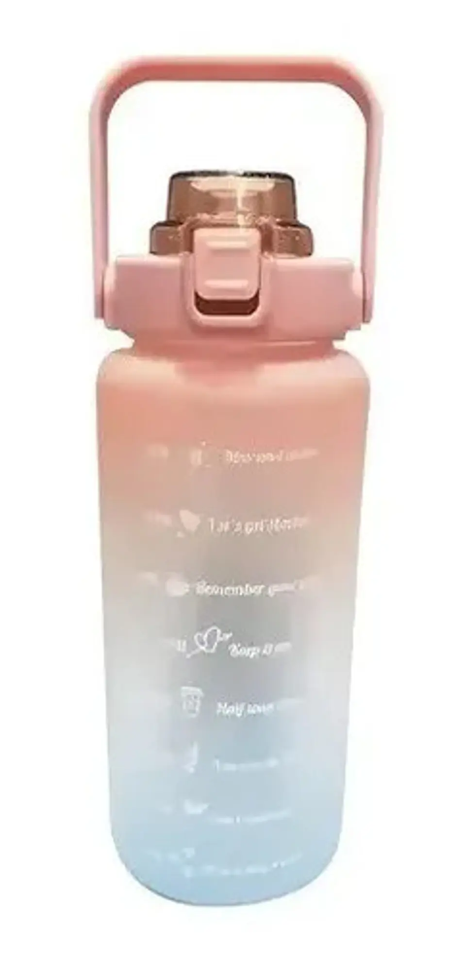 Termo Botella De Agua Motivacional Con Pitillo 2 Litros 3
