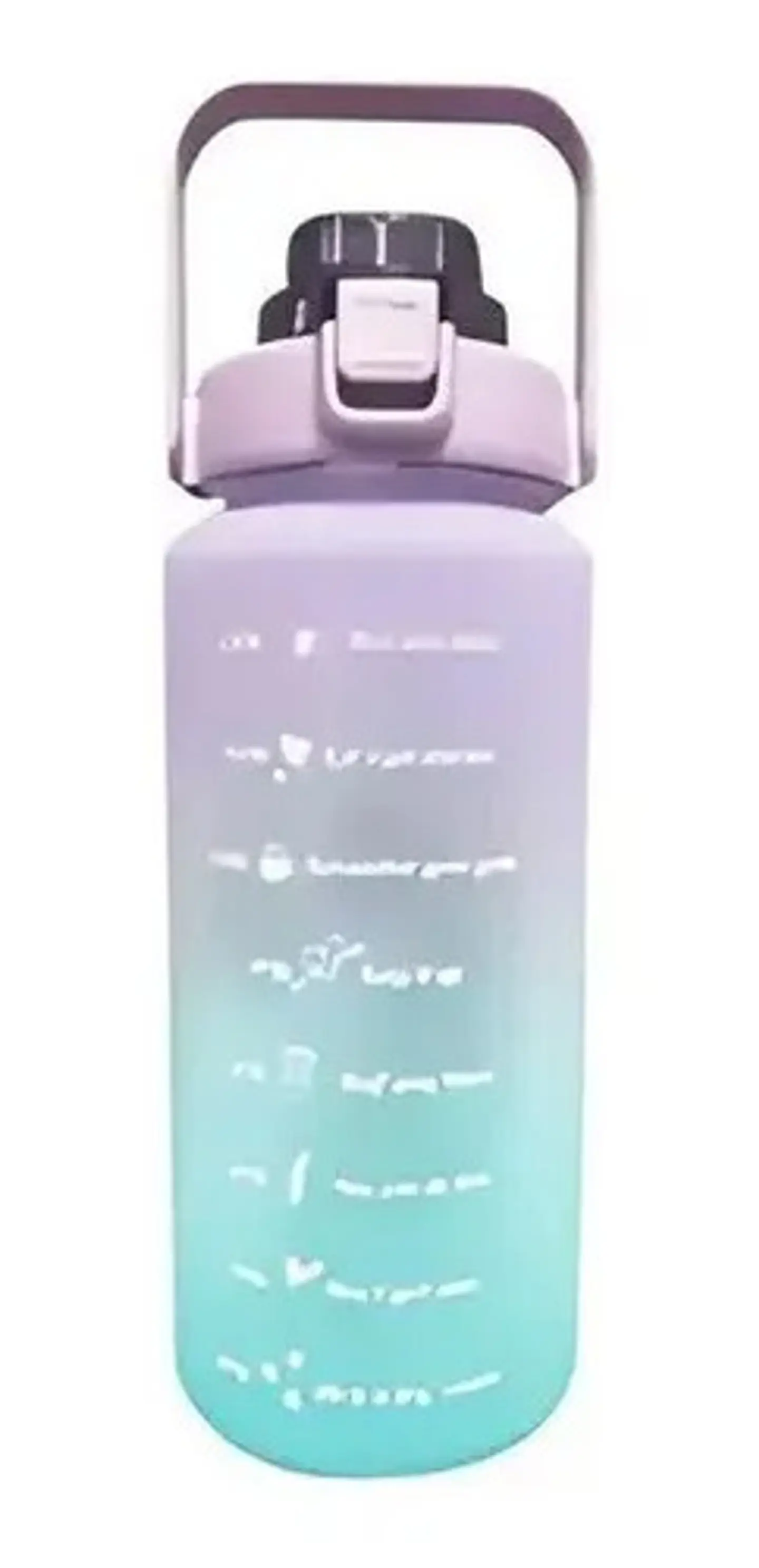 Termo Botella De Agua Motivacional Con Pitillo 2 Litros 11