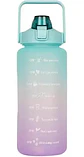 Termo Botella De Agua Motivacional Con Pitillo 2 Litros - Miniatura 14