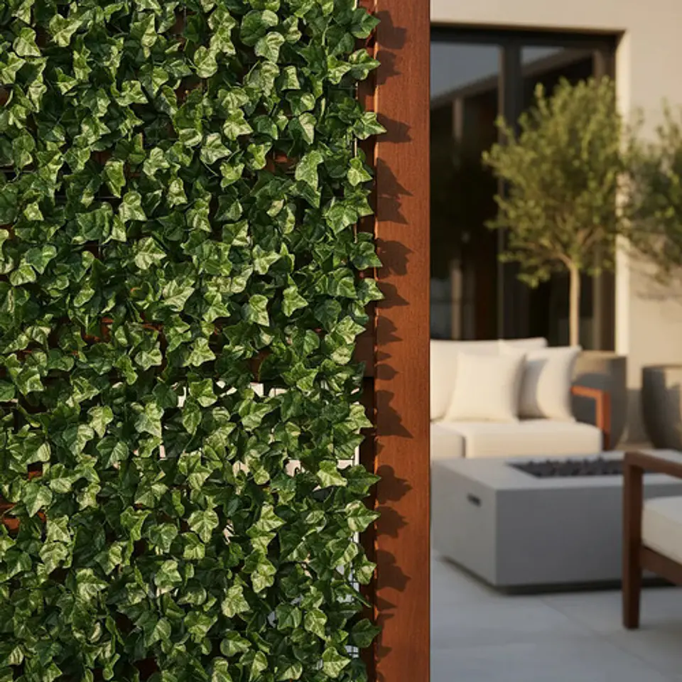 Enredadera Hojas Artificial Decorativa Enrollable 3x1 Mts 1