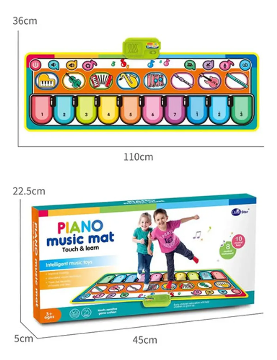 Tapete Musical Bebe Sonidos Piano Gateo 757-01b 5