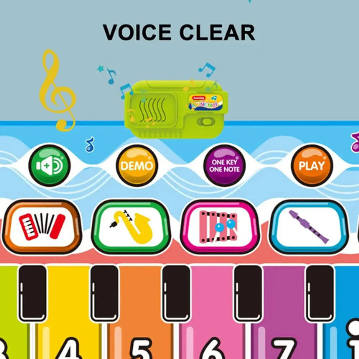 Tapete Musical Bebe Sonidos Piano Gateo 757-01b 8