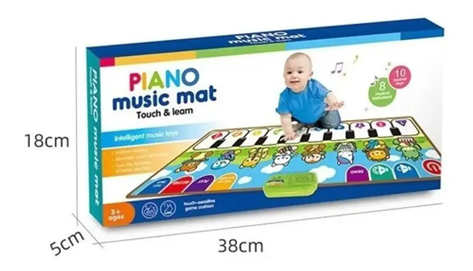 Tapete Musical Bebe Sonidos Piano Gateo 757-01b 10