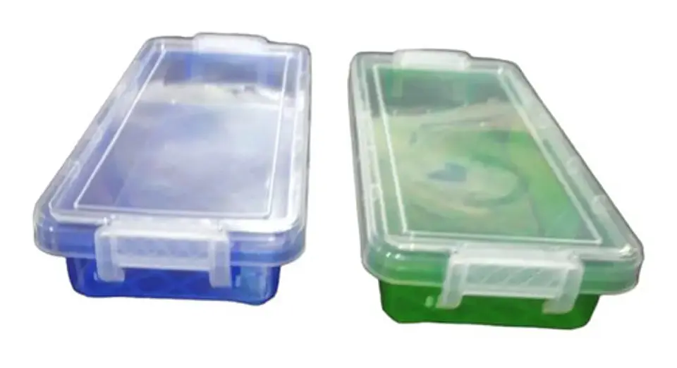 Caja Plastica X 2  De  Almacenamiento Cierre Clip 3080451 2