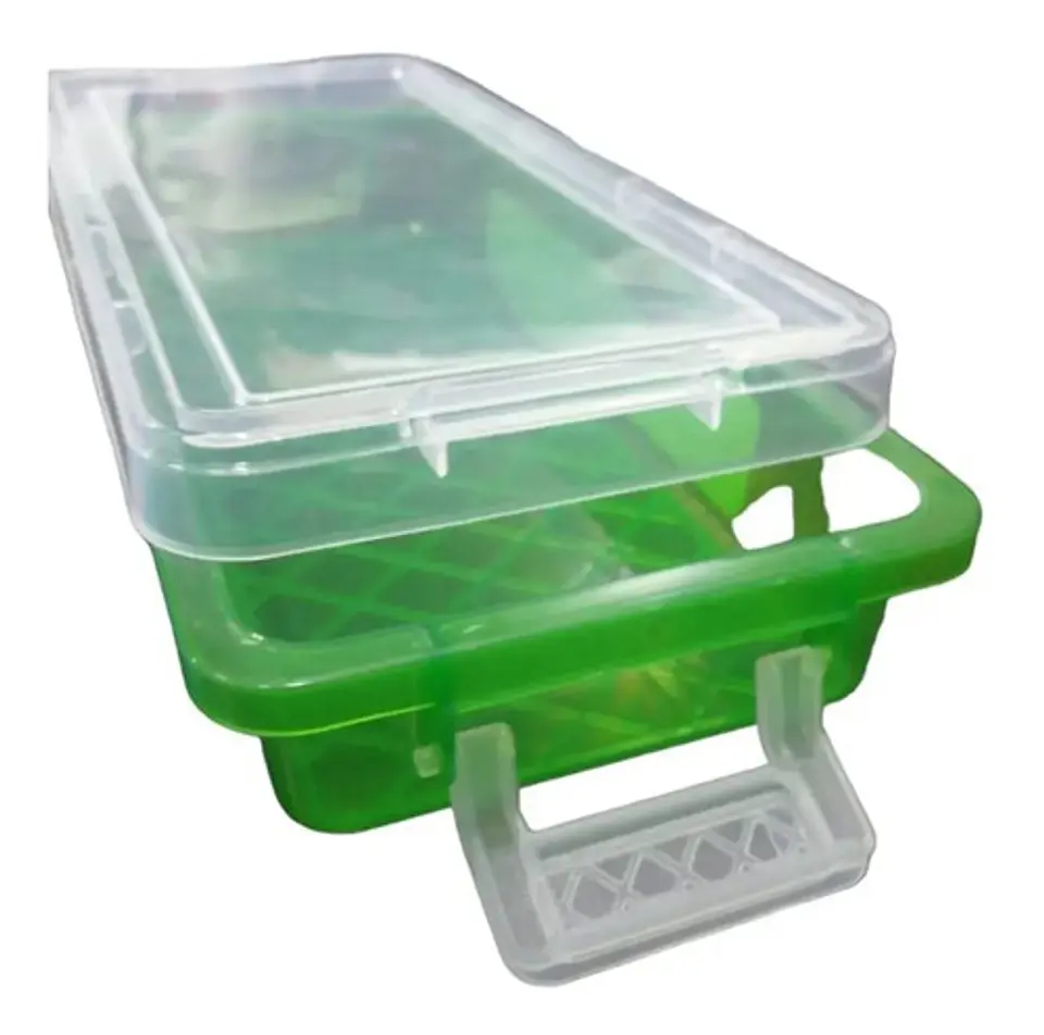 Caja Plastica X 2  De  Almacenamiento Cierre Clip 3080451 4