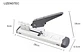 Engrapadora Industrial Penmax Oficina Pmc-939 Color Blanco Con Capacidad Para 100 Grapas - Miniatura 3