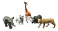 Set X 12 Animales Plásticos Medianos Salvajes Selva 7264 - Miniatura 2
