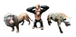 Set X 12 Animales Plásticos Medianos Salvajes Selva 7264 - Miniatura 6