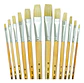 Pinceles De Pintura, 24 Piezas, Planos Y Redondos - Miniatura 2