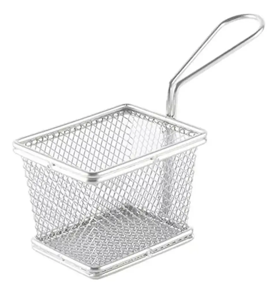 Canasta Freidora Mini Profesional Manija Cuadrada 1