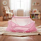 Mosquitero Cuna Portatil Bebes Colchoneta Y Almohada Puntos - Miniatura 1