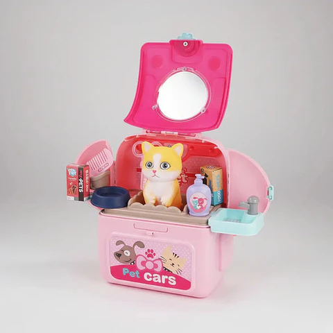 Maleta De Juguete Veterinario Con Mascota Gato Toys