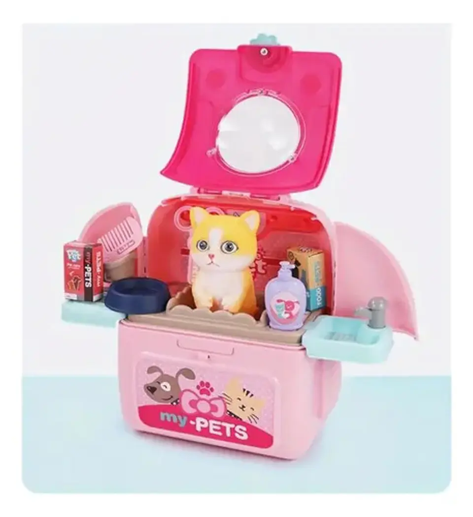 Maleta De Juguete Veterinario Con Mascota Gato Toys 2