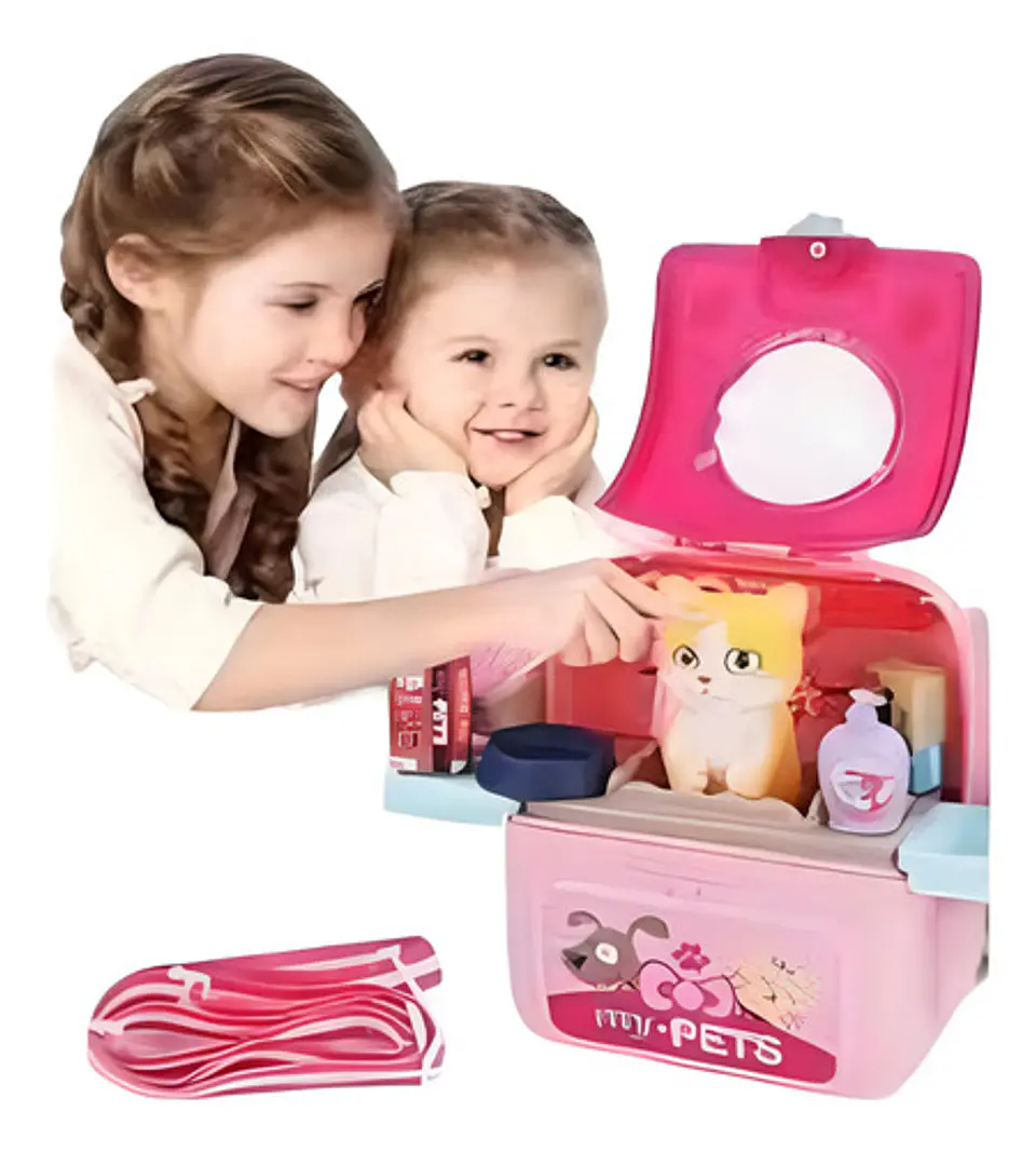 Maleta De Juguete Veterinario Con Mascota Gato Toys 3