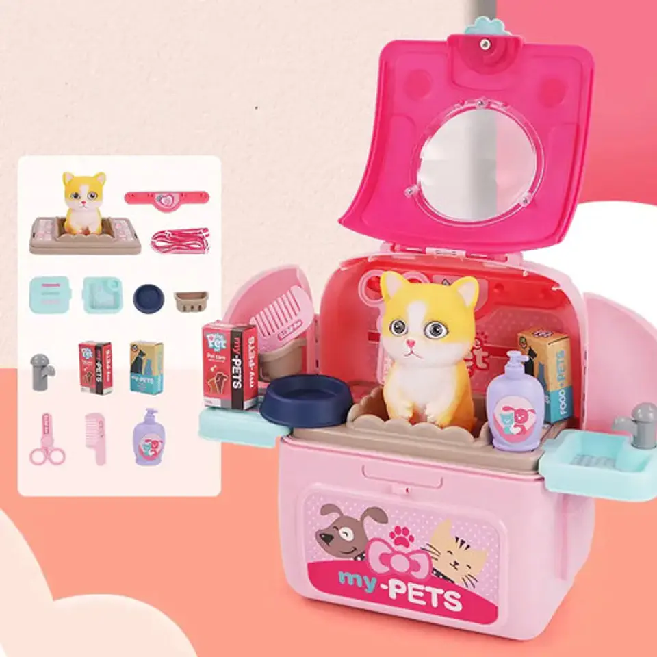 Maleta De Juguete Veterinario Con Mascota Gato Toys 4