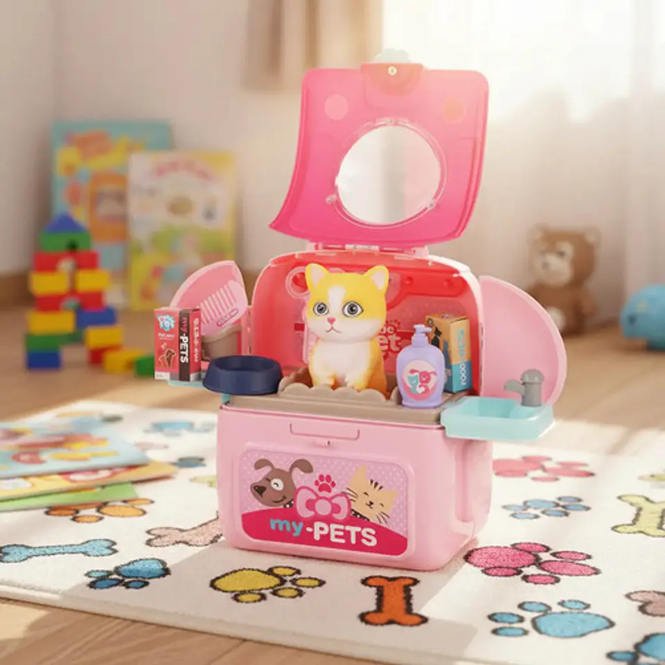 Maleta De Juguete Veterinario Con Mascota Gato Toys 5