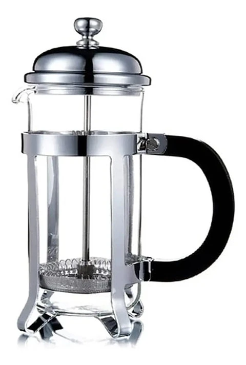 Cafetera Prensa Francesa Vidrio 600ml Frenchpress Cafe Plata