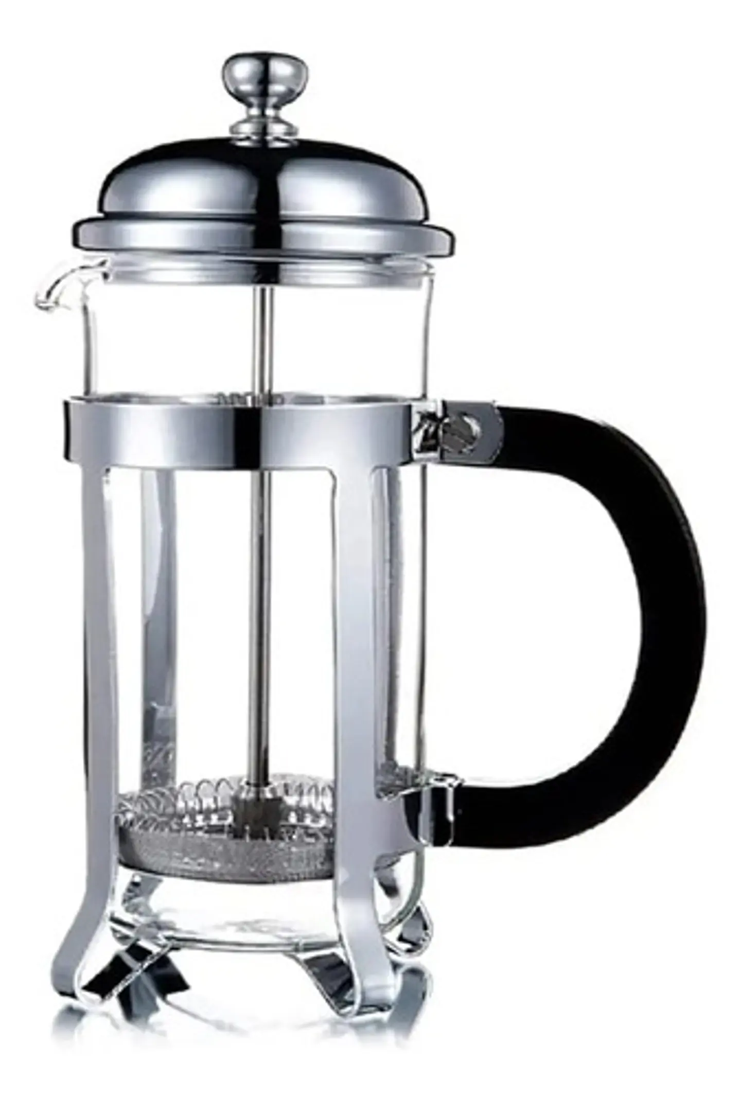 Cafetera Prensa Francesa Vidrio 600ml Frenchpress Cafe Plata 1