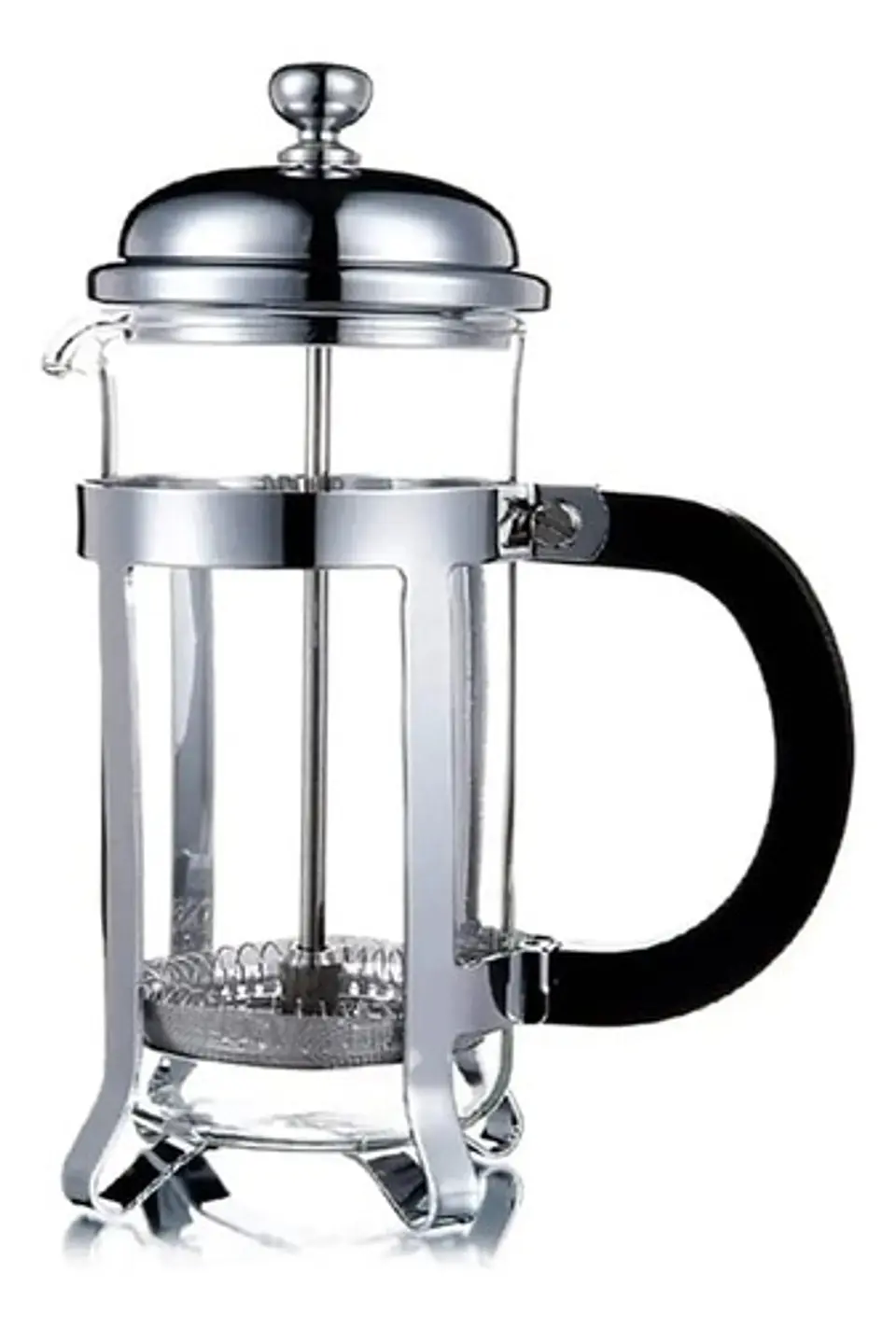 Cafetera Prensa Francesa Vidrio 600ml Frenchpress Cafe Plata 1