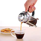 Cafetera Prensa Francesa Vidrio 600ml Frenchpress Cafe Plata - Miniatura 4