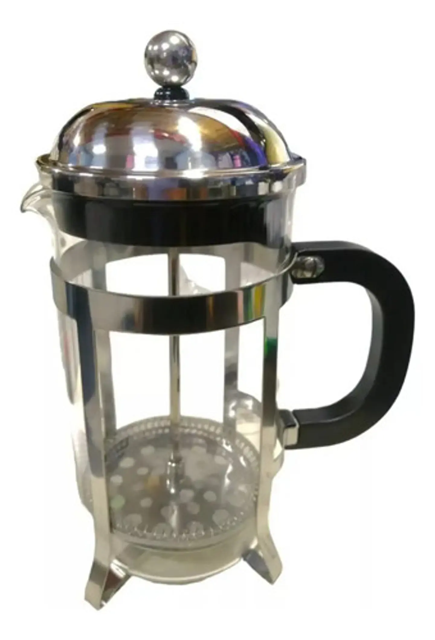 Cafetera Prensa Francesa Vidrio 600ml Frenchpress Cafe Plata 6