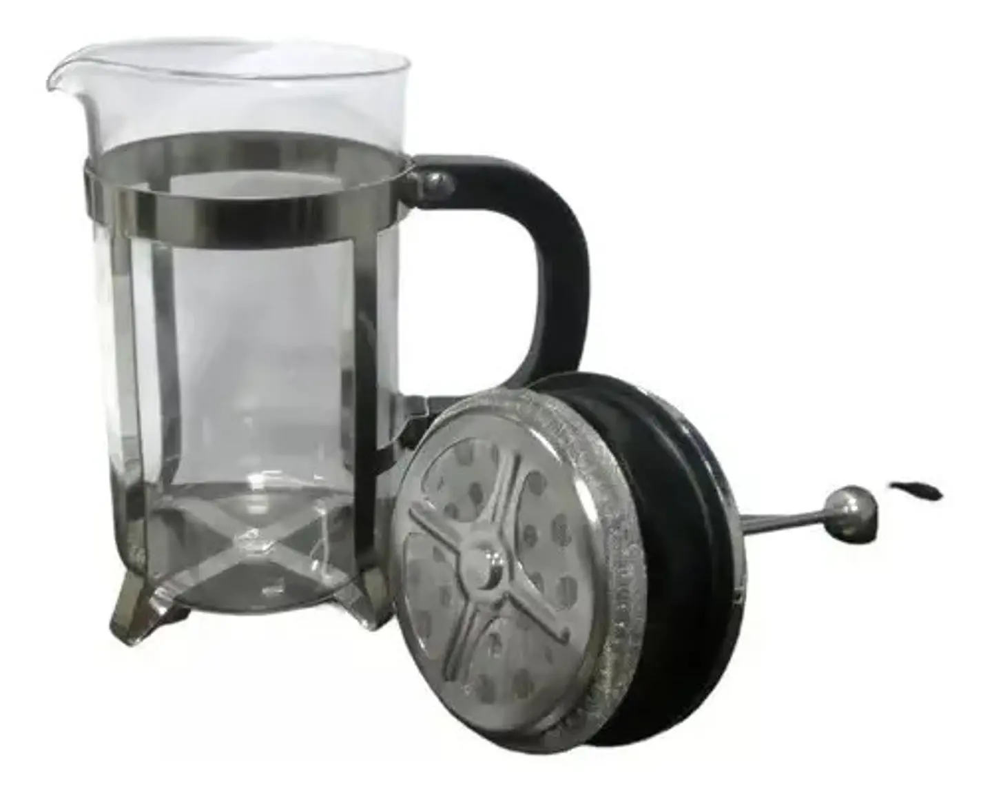 Cafetera Prensa Francesa Vidrio 600ml Frenchpress Cafe Plata 8