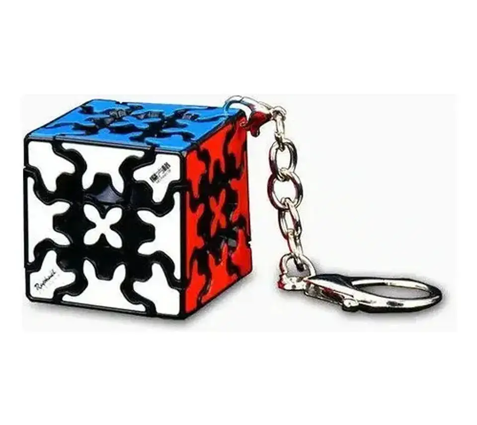 Cubo Rubik 3×3 Gear Llavero Cube Gear Qiyi Engranaje Llavero 2