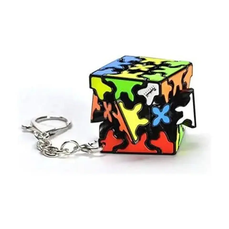 Cubo Rubik 3×3 Gear Llavero Cube Gear Qiyi Engranaje Llavero 4