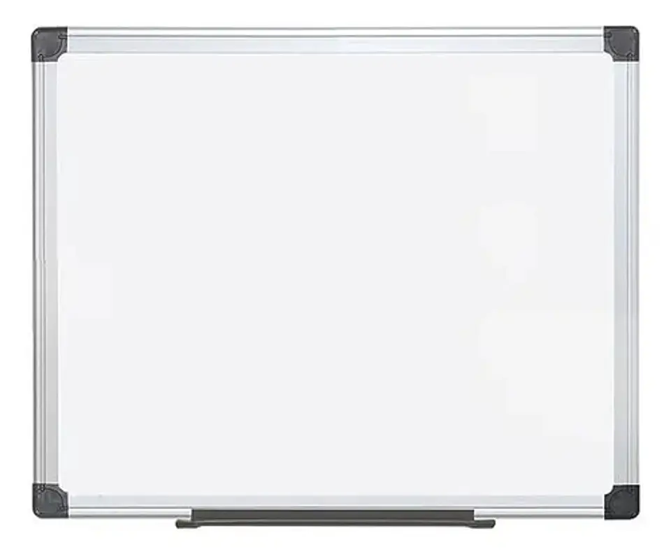 Tablero Acrílico Blanco Magnetico Marco Aluminio 30x40 Cm 2