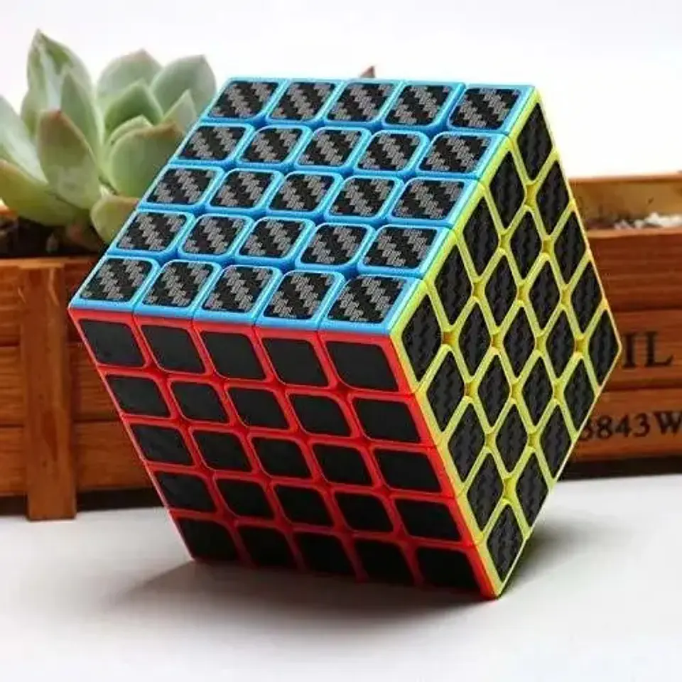 Qiyi Speed Cube 5x5x5, Cubo Velocida Qizheng S2 Fibra Carbon 4