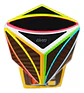  Ivy Cube Carbono Cubo Rubik Qiyi 3x3 Mofangge Mod Skewb - Miniatura 2