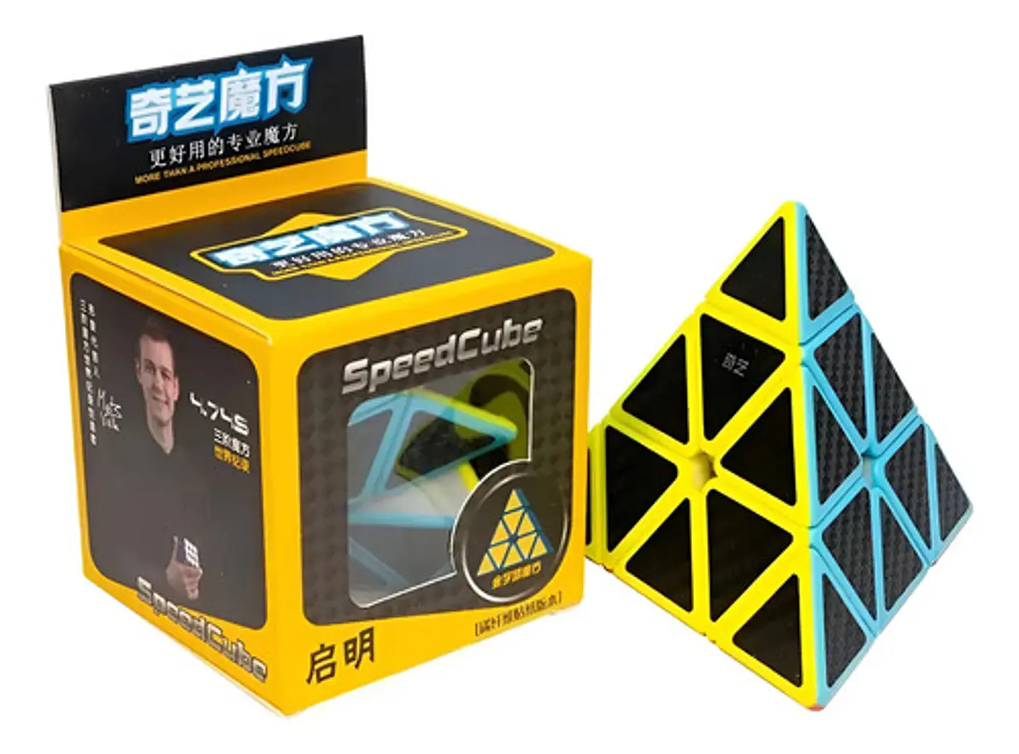 Cubo Rubik Pirámide 3x3x3 Qiyi Cobra Carbono Eqy672 1