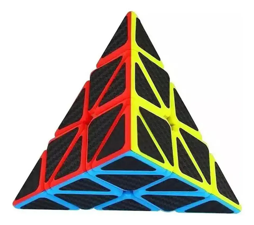 Cubo Rubik Pirámide 3x3x3 Qiyi Cobra Carbono Eqy672 4