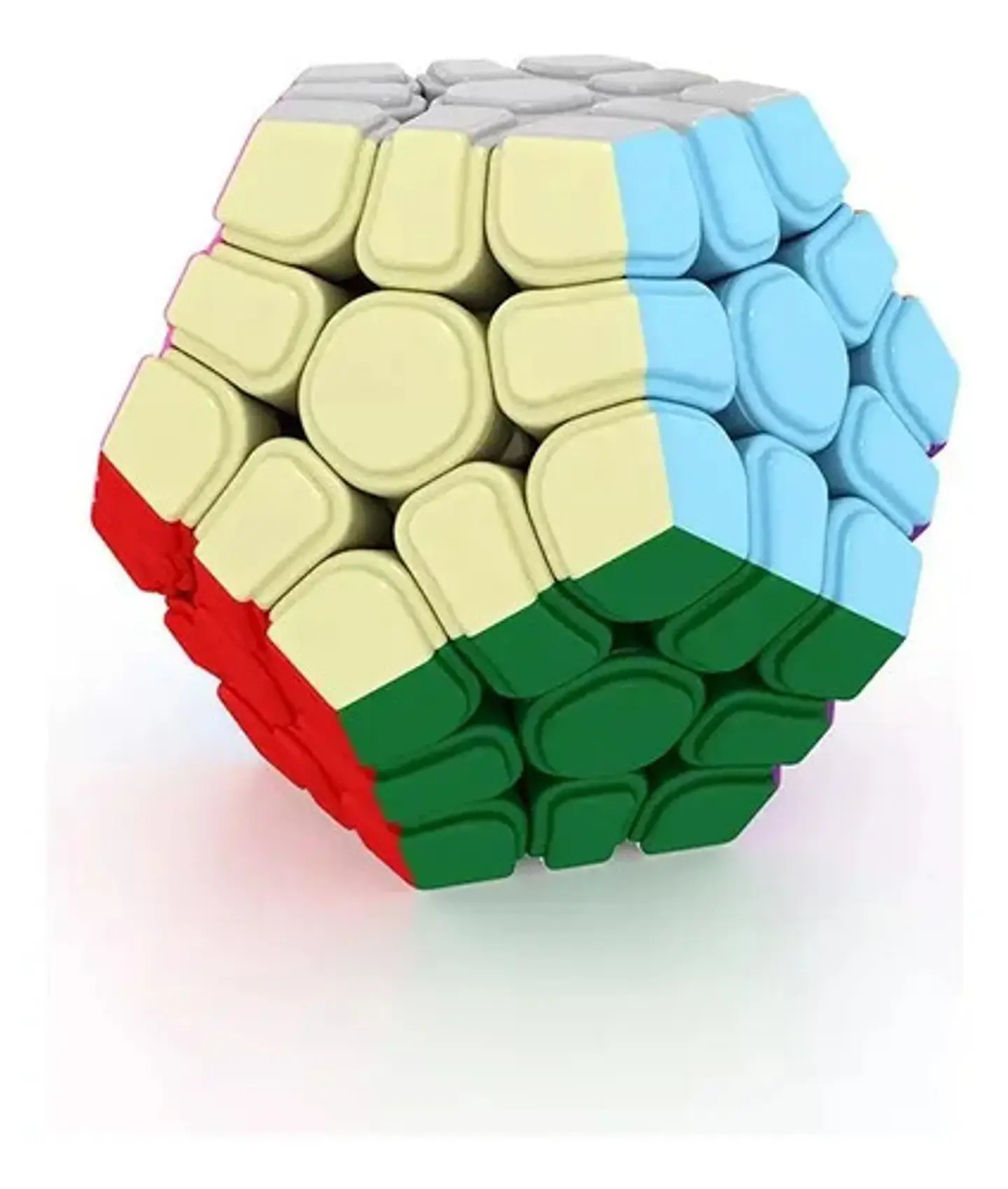 Cubo Mágico Megaminx 3x3 Magnético Moyu Meilong Stickerles Color De La Estructura Stickerless 1