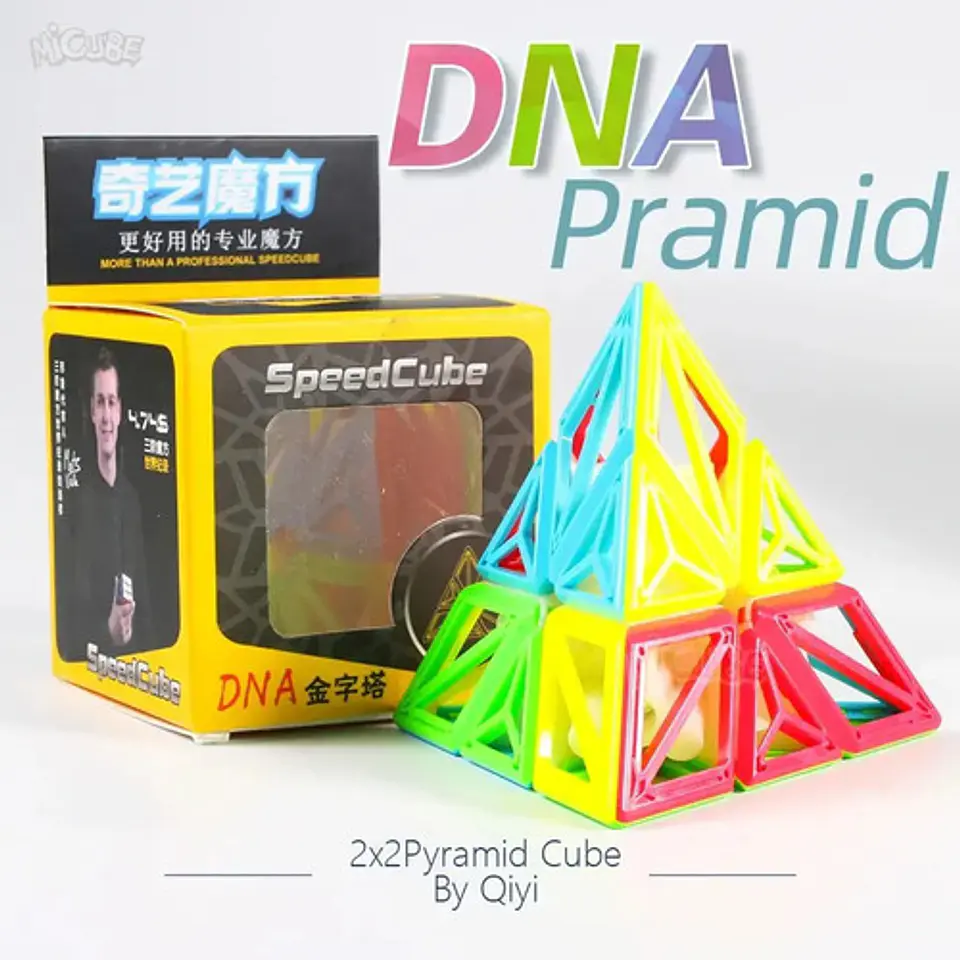 Cubo Mágico Pyraminx Qiyi Dna 3x3x3 Pirámide Qy0932c-13 3