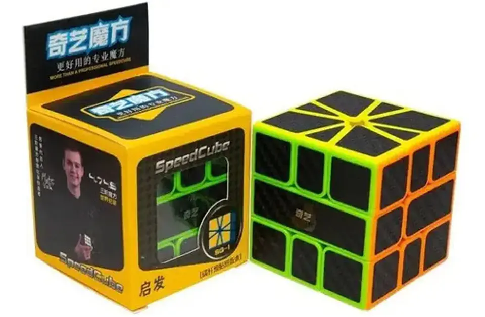 Cubo Rubik 3x3x3 Fibra Carbono Qiyi Qy3007 Rompecabezas Mental 2