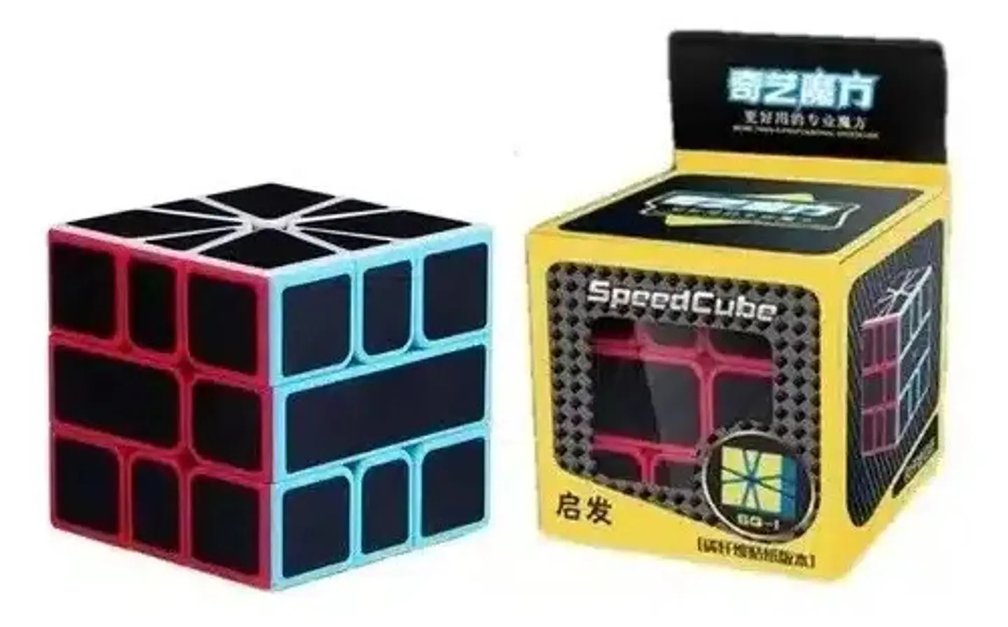 Cubo Rubik 3x3x3 Fibra Carbono Qiyi Qy3007 Rompecabezas Mental 3