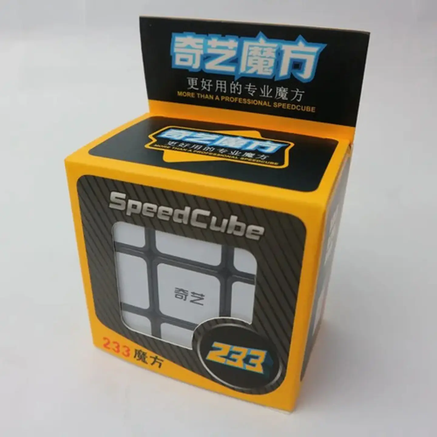 Cubo Profesional Velocidad 3x3x2 Base Negra Stickers Qiyi 4