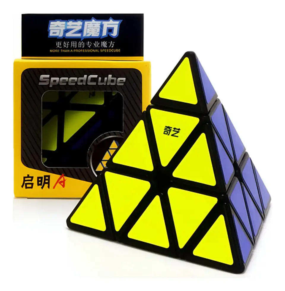 Cubo Mágico Rubik Piramide Qiyi Qiming Pyraminx / Cea Estructura Negro 3