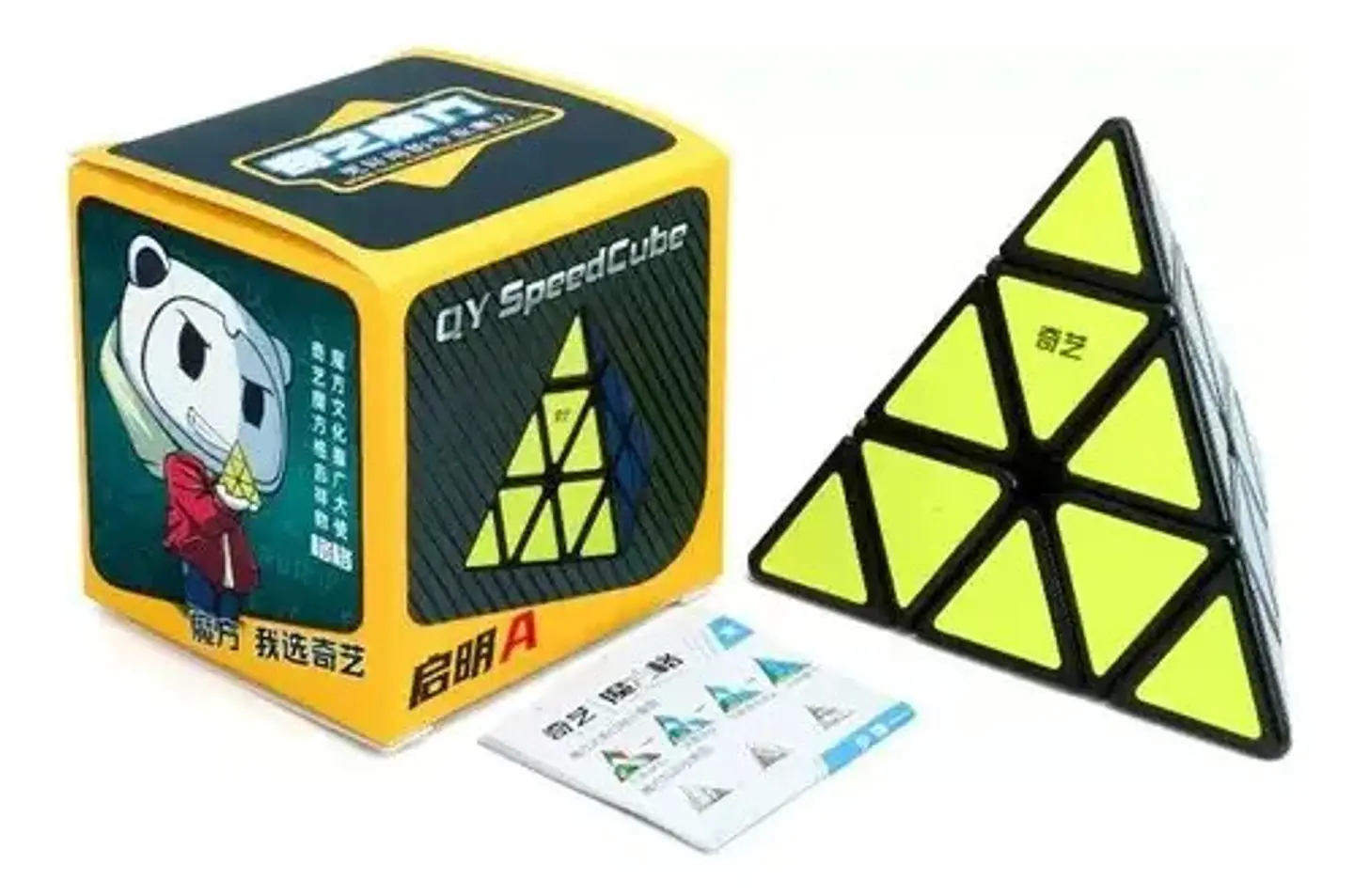 Cubo Mágico Rubik Piramide Qiyi Qiming Pyraminx / Cea Estructura Negro 5